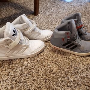 2 Pairs Adidas Sneakers High Tops